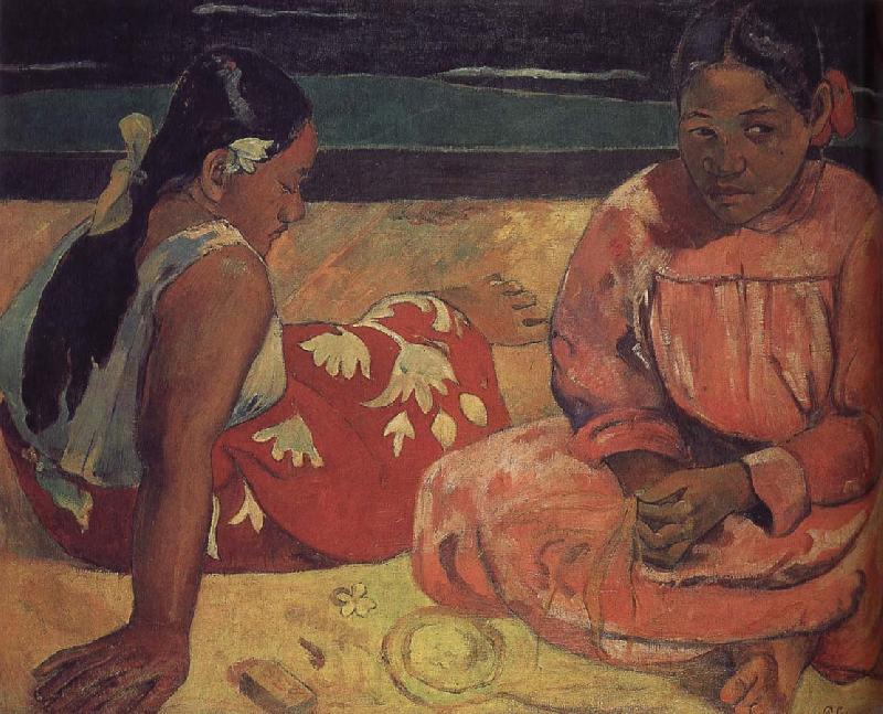 Paul Gauguin The two women on the beach